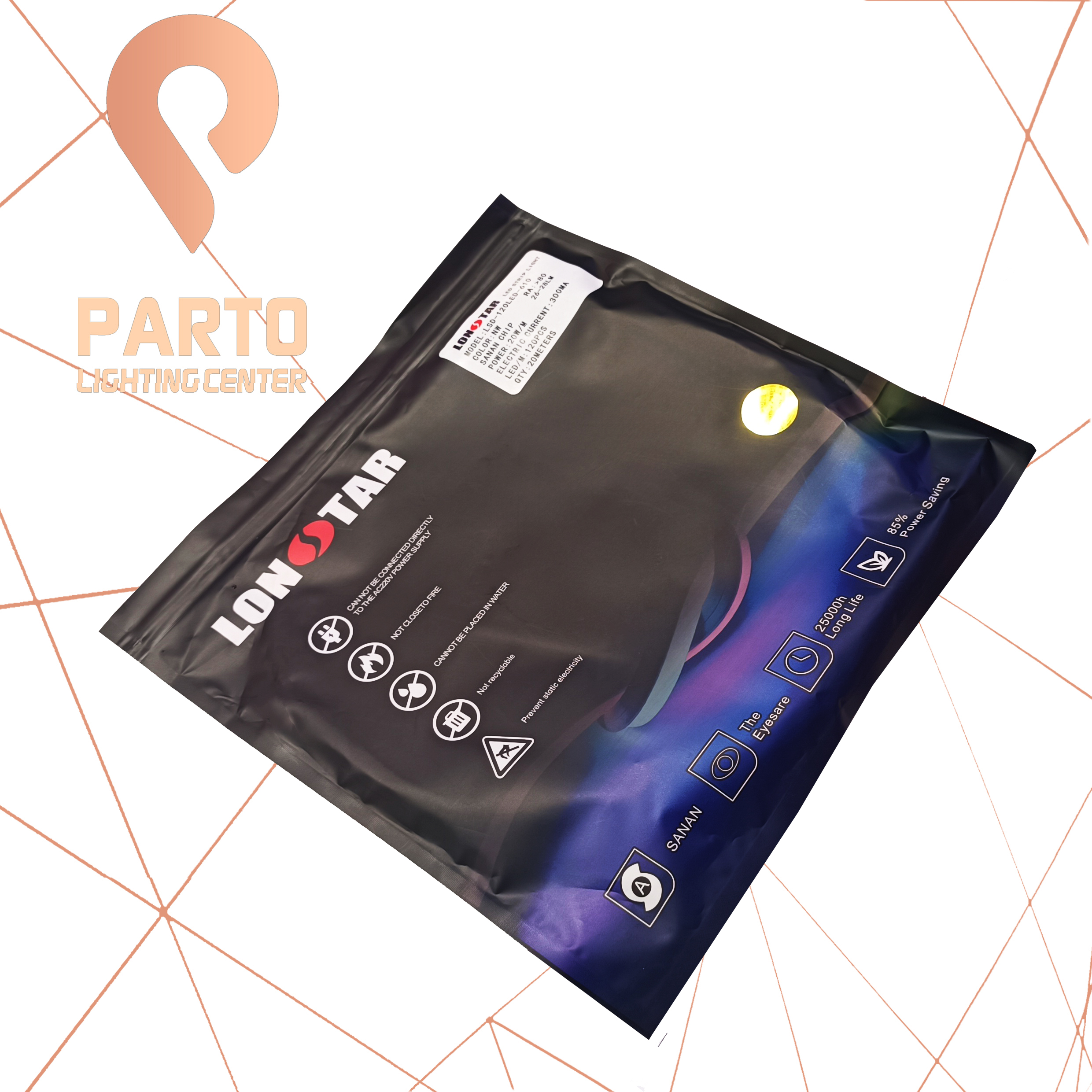 نوار LED درایو خور تراکم 120 چیپ سنان برش 5 سانت رنگ نور سفید