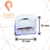 پروفیل خام سلیکونی 10×10 میلیمتر مخصوص نوار LED – مدل انعطافپذیر