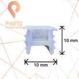 پروفیل خام لبه دار سلیکونی 10×10 میلیمتر مخصوص نوار LED – مدل انعطافپذیر