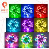 ریسه ال ای دی RGB فول کالر 10 متری USB دار با ریموت کنترل و افکت نورپردازی ، IP65