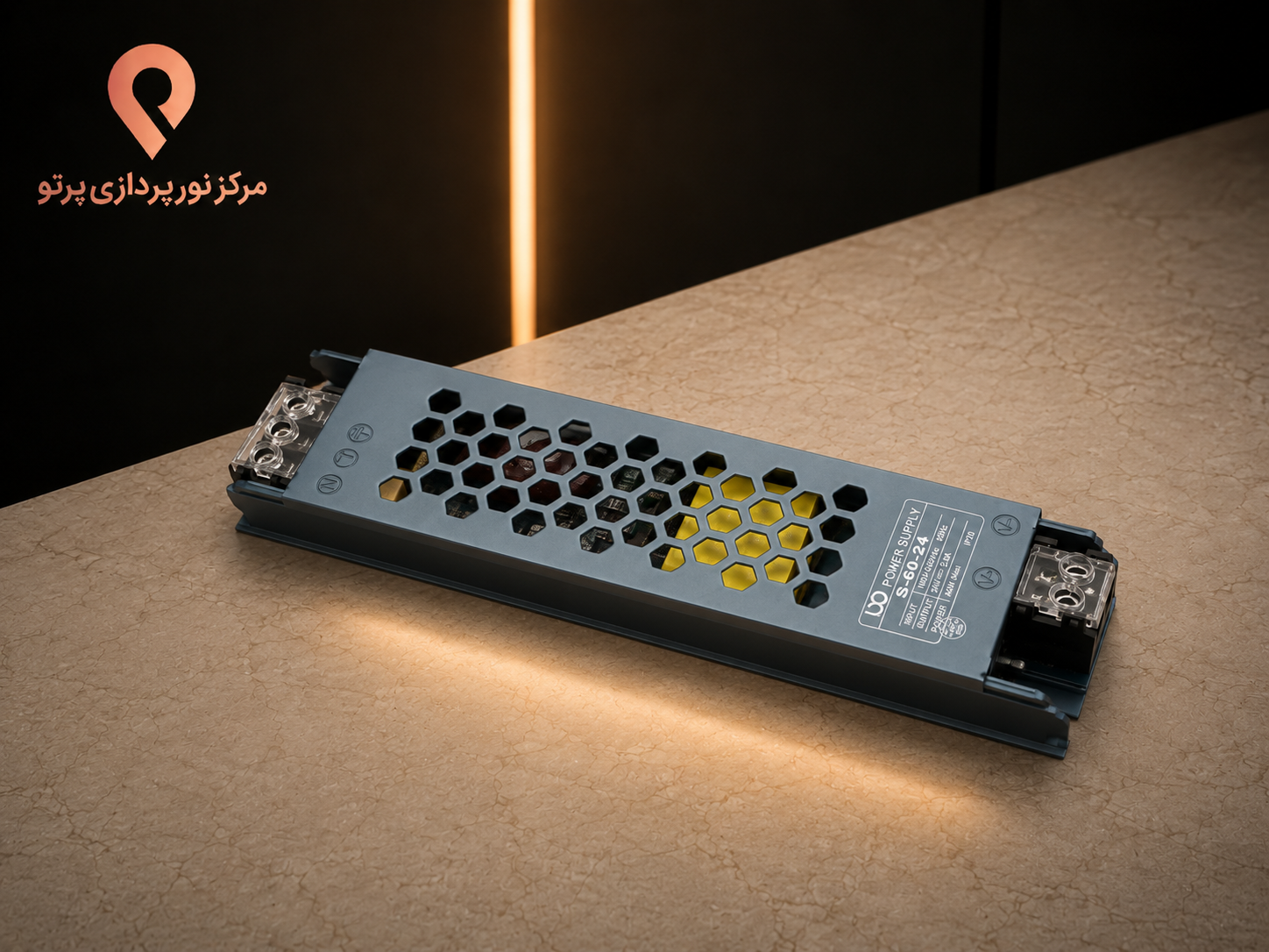 پاور سوئیچینگ اسلیم ۲۴ ولت ۶۰ وات مدل S-60-24 | درجه حفاظت IP20